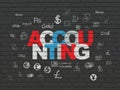 Money concept: Accounting on wall background