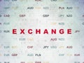 Money concept: Exchange on Digital Data Paper background Royalty Free Stock Photo