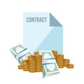 money contract concept.