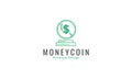 money dollar coin trophy line simple logo symbol icon vector graphic design illustration Royalty Free Stock Photo