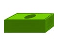 Money dollar note stack vector symbol icon design.