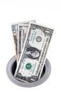 Money Down the Drain Royalty Free Stock Photo
