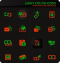 Money icon set