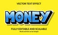Money Editable 3D text style effect