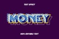 Money Editable Text Effect With Purple Color Background