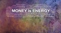 Money IS energy Word Cloud Royalty Free Stock Photo