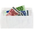 Money in envelope Royalty Free Stock Photo