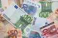 Money euro banknotes