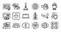 Money exchange, Return parcel and Smoking line icons set. Vector