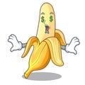 Money eye tasty fresh banana mascot cartoon style