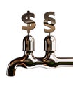 Money faucet Royalty Free Stock Photo