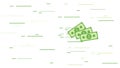 Money flowing vector background. Banking illustration for your business, template, layout, website texture or design. Money and