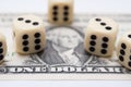 Money gamble Royalty Free Stock Photo