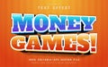 Money game text effect