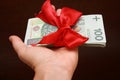 Money gift Royalty Free Stock Photo