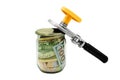 Money in a glass jar Royalty Free Stock Photo