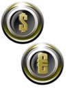 money Golden iconset