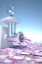 Money grinder Royalty Free Stock Photo