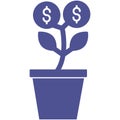 Money growth Isolated Vector icon which can easily modify or edit