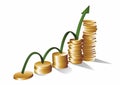 Money Growth vector illustration