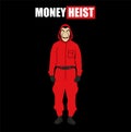 Money Heist Title With Dali Mask La Casa De Papel And Red Clothes Design Netflix Film Abstract Vector Royalty Free Stock Photo