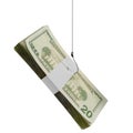 Money on hook Royalty Free Stock Photo