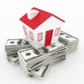 Money and house finances concept Royalty Free Stock Photo