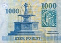 Money of Hungary 1000 forint macro