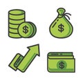 Money icon green look awesome