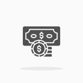 Money icon. Solid Glyph style Royalty Free Stock Photo