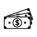 Money icon vector design template basic RGB Royalty Free Stock Photo