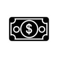 Money icon vector. Dollar illustration sign. Finance symbol. Economy logo.