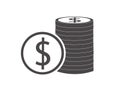 Money icon vector illustration Royalty Free Stock Photo