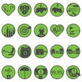 money icons. Vector illustration decorative design Royalty Free Stock Photo