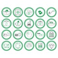 money icons. Vector illustration decorative design Royalty Free Stock Photo