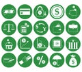 money icons. Vector illustration decorative design Royalty Free Stock Photo