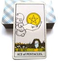 Ace of Pentacles Tarot Card Money Investments Saving Abundance Prosperity