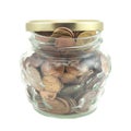 Money in jar Royalty Free Stock Photo