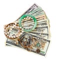 Money and Jewelry Royalty Free Stock Photo