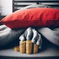 Money is kept under the pillow or mattress. Generative AI