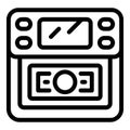 Money lamp icon outline vector. Ultraviolet equipment