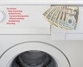 Money laundering concept Royalty Free Stock Photo