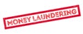 Money Laundering rubber stamp Royalty Free Stock Photo