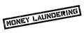 Money Laundering rubber stamp Royalty Free Stock Photo