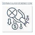 Money line icon