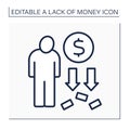Money line icon
