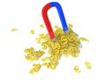 Money magnet Royalty Free Stock Photo