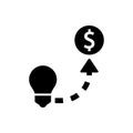 Money Making Idea Icon Royalty Free Stock Photo