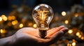 Money-Making Ideas: Lightbulb in Hand, Coins in View