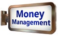 Money Management on billboard background Royalty Free Stock Photo
